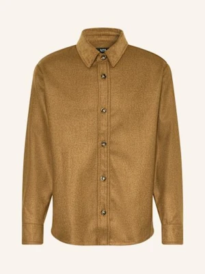 A.P.C. Koszula Bernardo Relaxed Fit braun