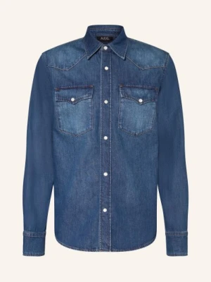 A.P.C. Koszula Jeansowa O Regularnym Kroju blau