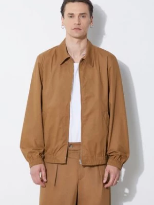 A.P.C. kurtka blouson gilbert męska kolor brązowy przejściowa COGXS-H02922