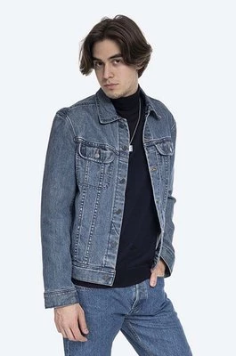 A.P.C. kurtka jeansowa Veste Jean Us męska kolor granatowy przejściowa COZZK.H02223-INDIGO