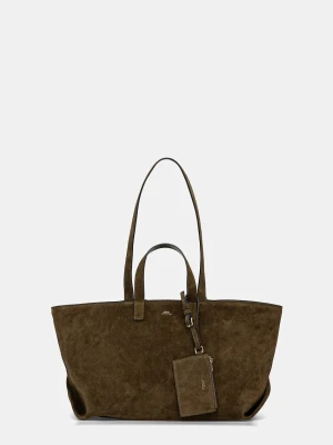 A.P.C. LE DRUMMER torebka shopper damska zamszowa
