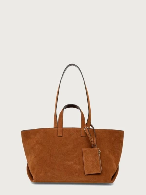 A.P.C. LE DRUMMER torebka shopper damska zamszowa