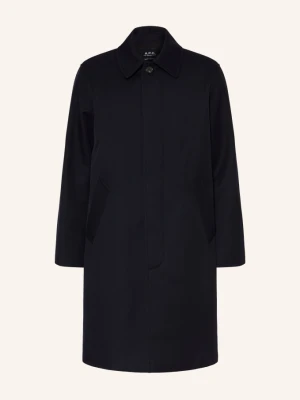 A.P.C. Płaszcz Typu Blezer Mac Hugo blau GRANATOWY