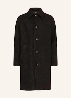 A.P.C. Płaszcz Wełniany Gaston schwarz