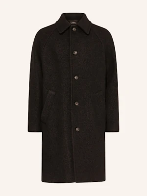 A.P.C. Płaszcz Wełniany Gaston schwarz