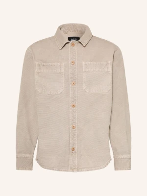 A.P.C. Płaszcz Wierzchni Z Jeansów Noah beige