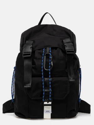 A.P.C. plecak sac a dos trek męski kolor czarny duży gładki PAAGR.H62220