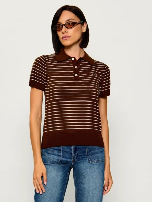 A.P.C. Polo Aline | Slim Fit brązowy