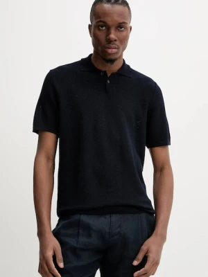 A.P.C. polo z domieszką lnu polo jay