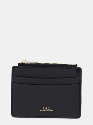 A.P.C. portfel damski skórzany porte-carte paris