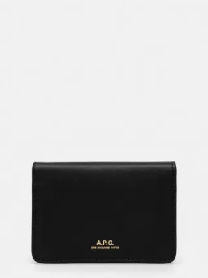A.P.C. portfel Porte-Cartes Stefan Horizon damski kolor czarny PXAWV.F63449