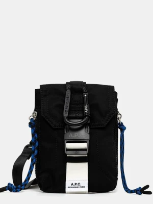 A.P.C. saszetka crossbody pouch trek kolor czarny PAAGR.H61733