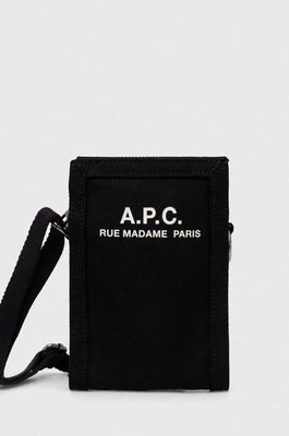 A.P.C. saszetka recuperation kolor czarny CODBM.H61931