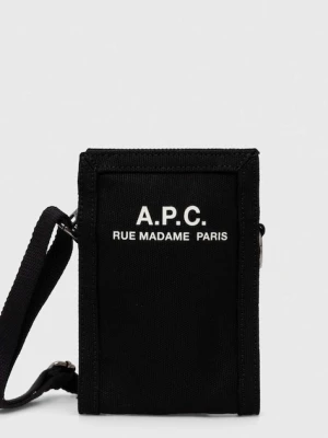 A.P.C. saszetka recuperation kolor czarny CODBM.H61931