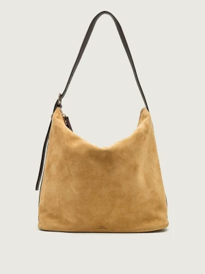 A.P.C. Shopperka Vera Maxi | zamsz beżowy
