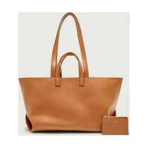 A.P.C. Skórzana shopperka + saszetka Le Drummer