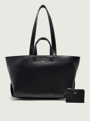 A.P.C. Skórzana shopperka + saszetka Le Drummer