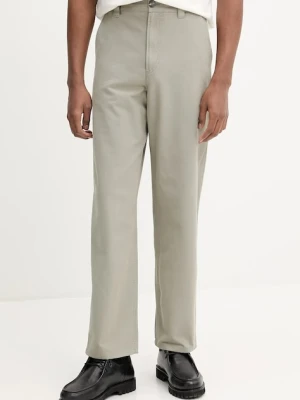 A.P.C. spodnie bawełniane jean fergus męskie kolor zielony w fasonie chinos COGBJ.M08500