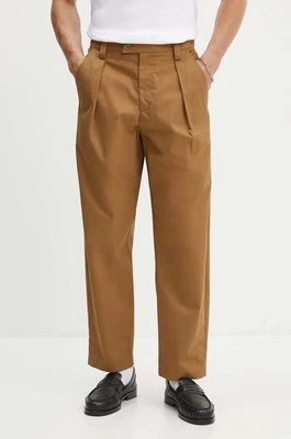 A.P.C. spodnie bawełniane kolor brązowy proste COGXS-H08428