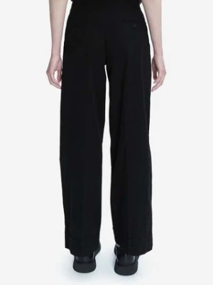 A.P.C. spodnie bawełniane kolor czarny proste high waist COFAM.F08427-BLACK