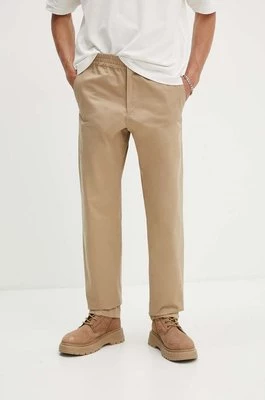 A.P.C. spodnie bawełniane Pantalon Chuck kolor beżowy proste COGEW.H08408.BAA