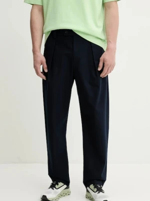 A.P.C. spodnie bawełniane pantalon renato męskie kolor granatowy w fasonie chinos COHFU.H08428