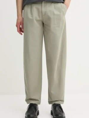 A.P.C. spodnie bawełniane pantalon willow męskie kolor zielony proste COGBJ.F08486