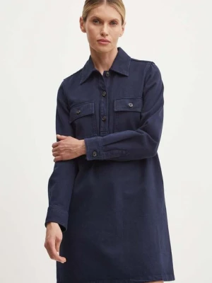 A.P.C. sukienka jeansowa robe mia kolor granatowy mini prosta COGZV.F05878