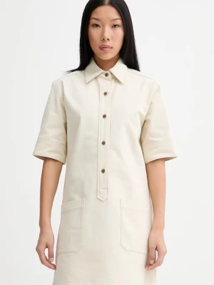 A.P.C. sukienka z bawełną ROBE POLY