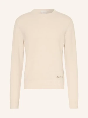 A.P.C. Sweter Edmond weiss KREMOWY