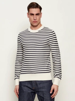 A.P.C. Sweter | Regular Fit | z dodatkiem kaszmiru ecru