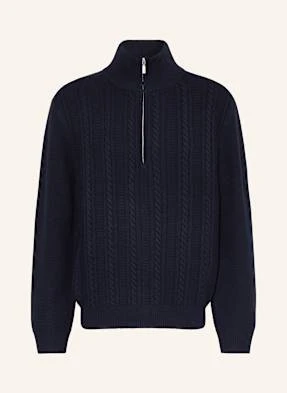 A.P.C. Sweter Typu Troyer Theo blau