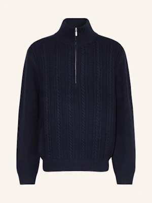 A.P.C. Sweter Typu Troyer Theo blau