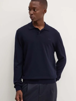 A.P.C. sweter wełniany polo jacob logo
