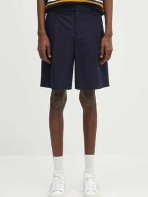 Zdjęcie produktu A.P.C. szorty bawełniane short crew męskie kolor granatowy COHFU.H10198