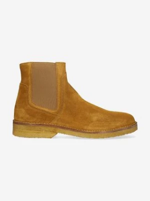 A.P.C. sztyblety zamszowe Boots Theodore męskie kolor brązowy PXBSK.H54252-CARAMEL