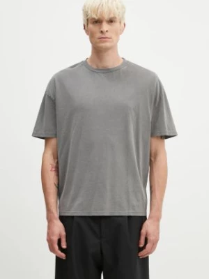 A.P.C. t-shirt bawełniany Floater kolor szary gładki COHBS-M26437