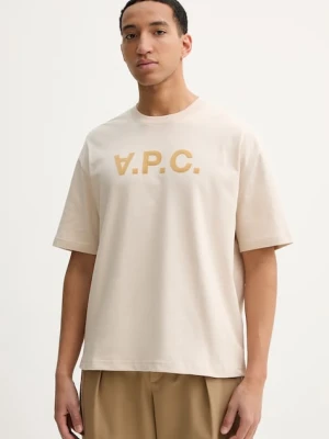 A.P.C. t-shirt bawełniany T-SHIRT AMPLE MANCHES COURTES VPC