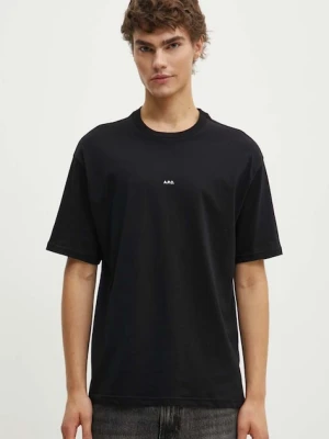 A.P.C. t-shirt bawełniany t-shirt boxy micro logo GOTS
