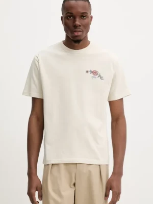 Zdjęcie produktu A.P.C. t-shirt bawełniany t-shirt oscar męski kolor beżowy z aplikacją COGCK.H26511