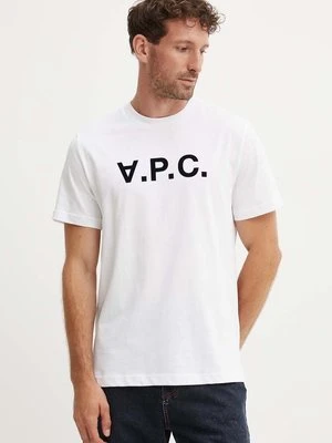 A.P.C. t-shirt bawełniany t-shirt standard grand vpc GOTS z aplikacją COHBM.M26384