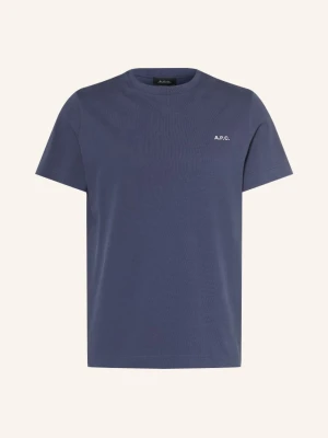 A.P.C. T-Shirt Oliver blau GRANATOWY