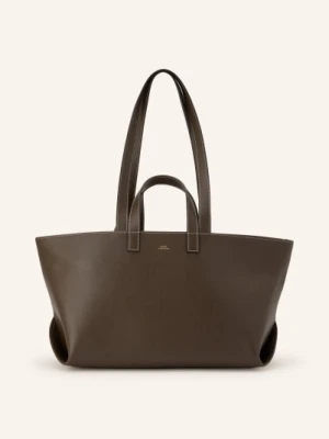 A.P.C. Torba Na Zakupy Le Drummer gruen CIEMNOZIELONY