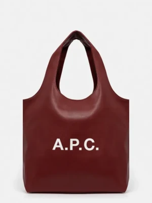 A.P.C. torba Ninon kolor bordowy