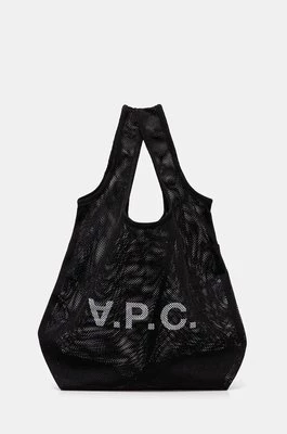 A.P.C. torba sac shopping rebound kolor czarny PSAEU.H61679