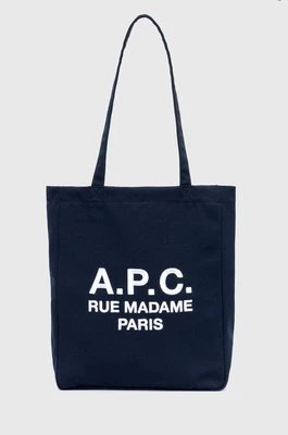 A.P.C. torba tote lou rue madame kolor granatowy PSAJS.M61937
