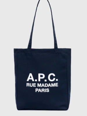 A.P.C. torba tote lou rue madame kolor granatowy PSAJS.M61937