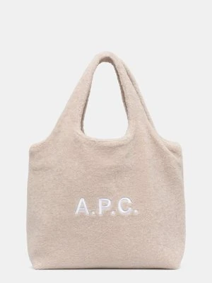 A.P.C. torba tote ninon kolor beżowy PSAJW.M61565