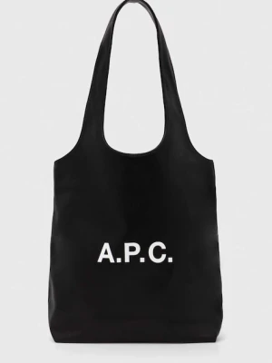 A.P.C. torba tote ninon small kolor czarny PUAAT.M61861