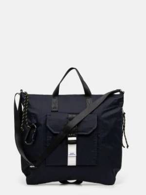 A.P.C. torba Tote Trek kolor granatowy PAAFH-H61929